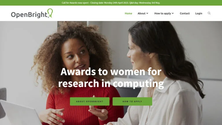 OpenBright home page